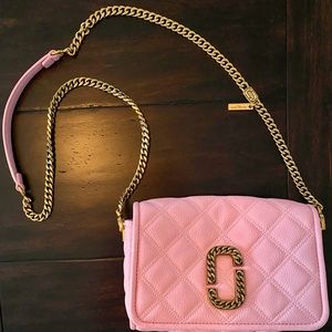 Marc Jacobs Pink Quilted Leather Crossbody Bag